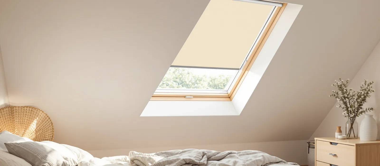 Velux dakraam vervangen in lichte zolderkamer